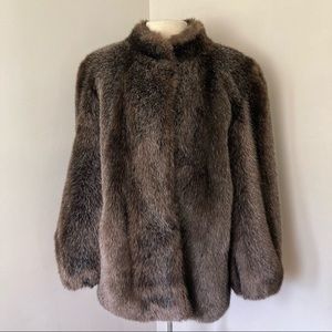 Hillmoor New York Vintage Faux Fur Coat